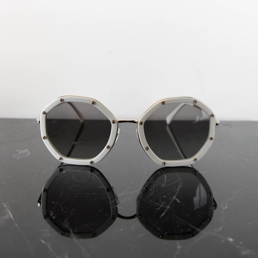 VALENTINO Studded Rounded Sunglasses